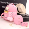 3 Pcs Girl's Nylon Backpack