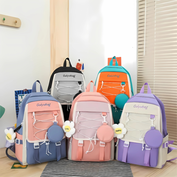 4 Pcs Girls Backpack