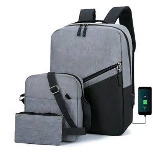 3Pcs Boy's Laptop Backpack